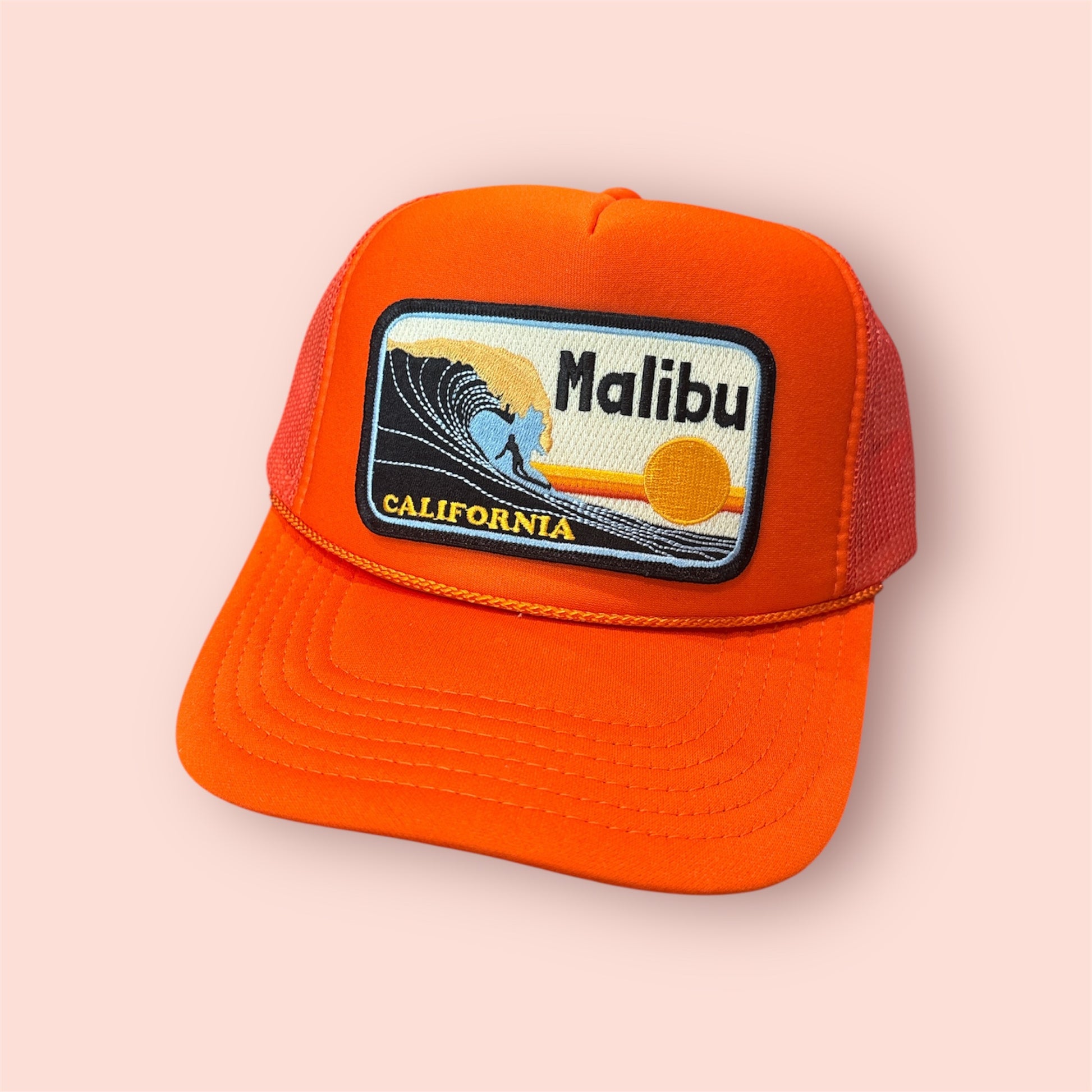 Malibu Patch Trucker Hat - Shophippiesonly