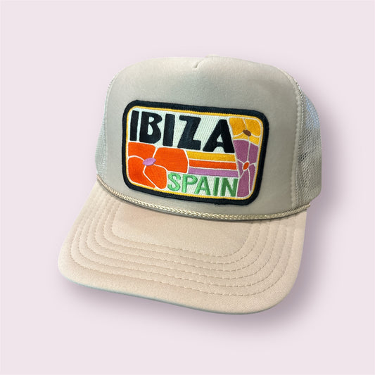 Ibiza Spain Patch Trucker Hat - Shophippiesonly